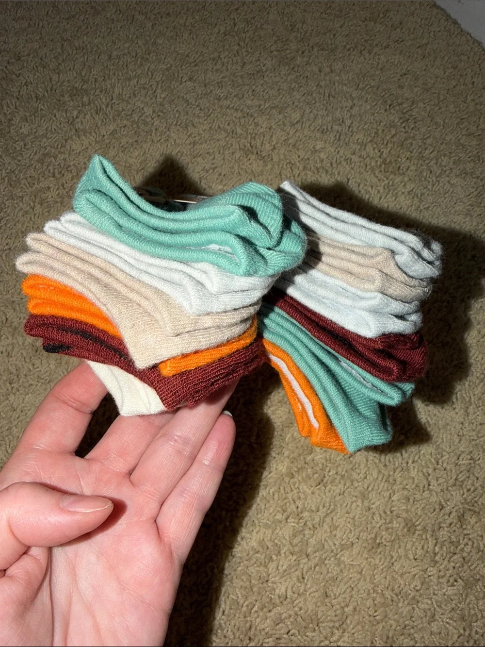 Hello Kitty Ankle Socks - Orange, White & Teal Accents